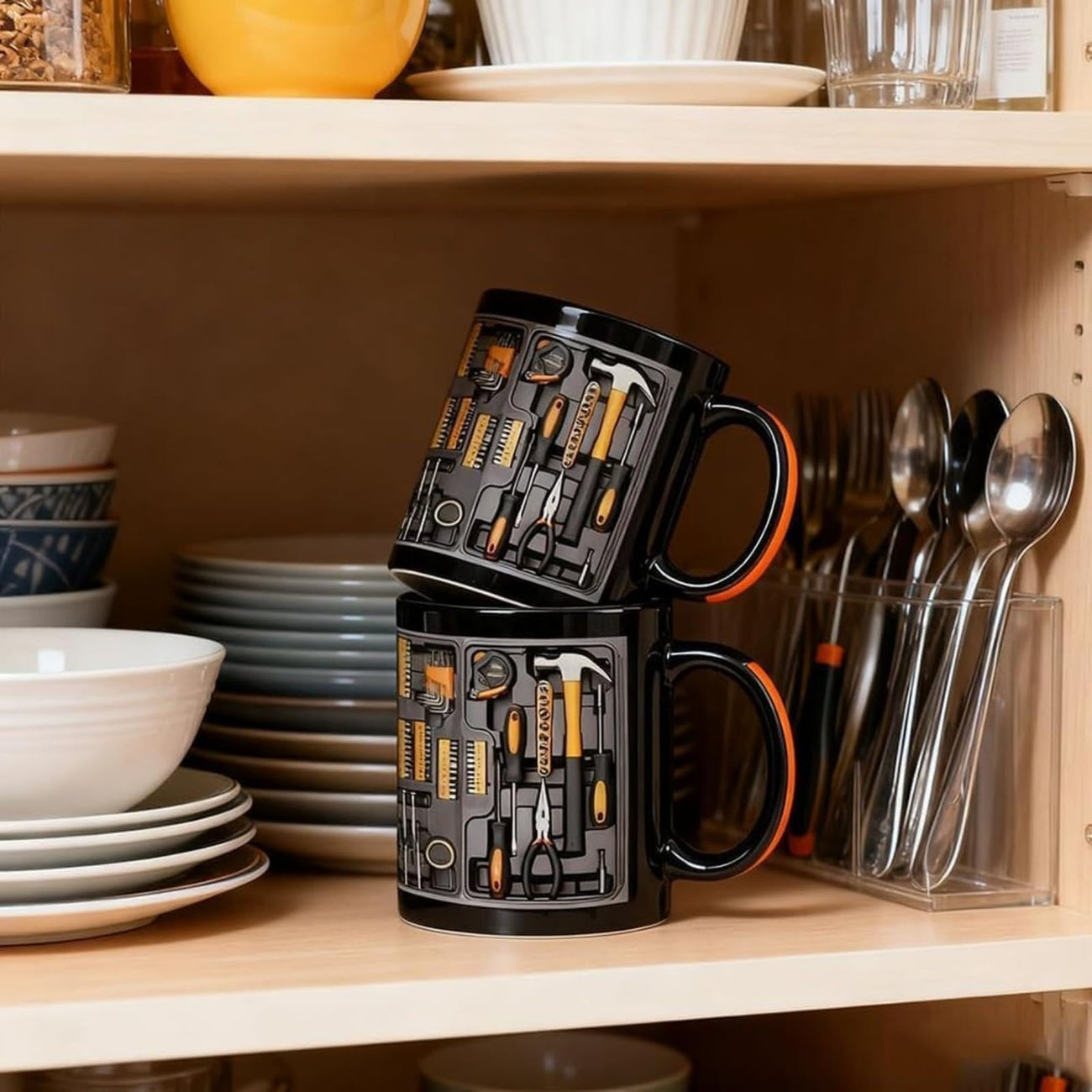 💥 Flash Sale – Up to 50% Off! ☕Creativity Funny Coffee Mug - Mechanic Toolbox Set